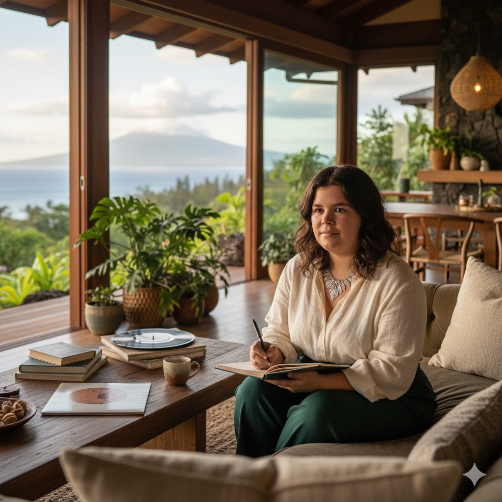 Deni Montana Harrelson smiling outdoors, Woody Harrelson’s daughter known for her private and eco-conscious lifestyle.