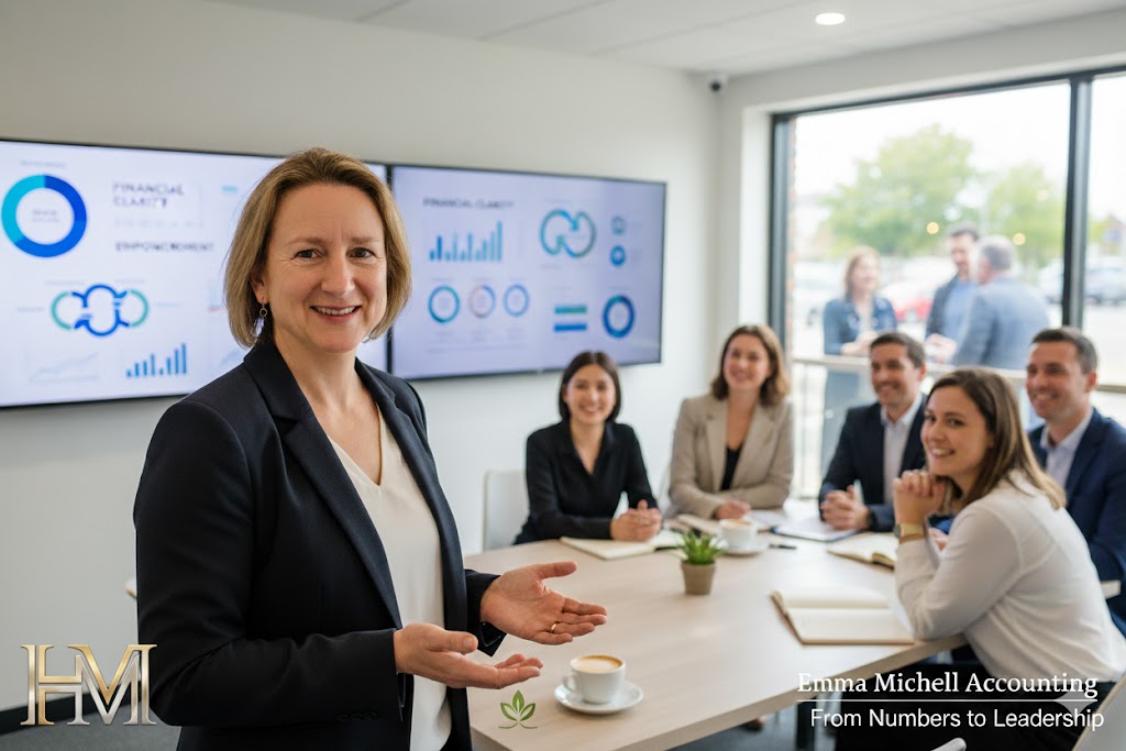 Emma Michell Accounting empowering clients with human-centered accounting at Headlineman.co.uk