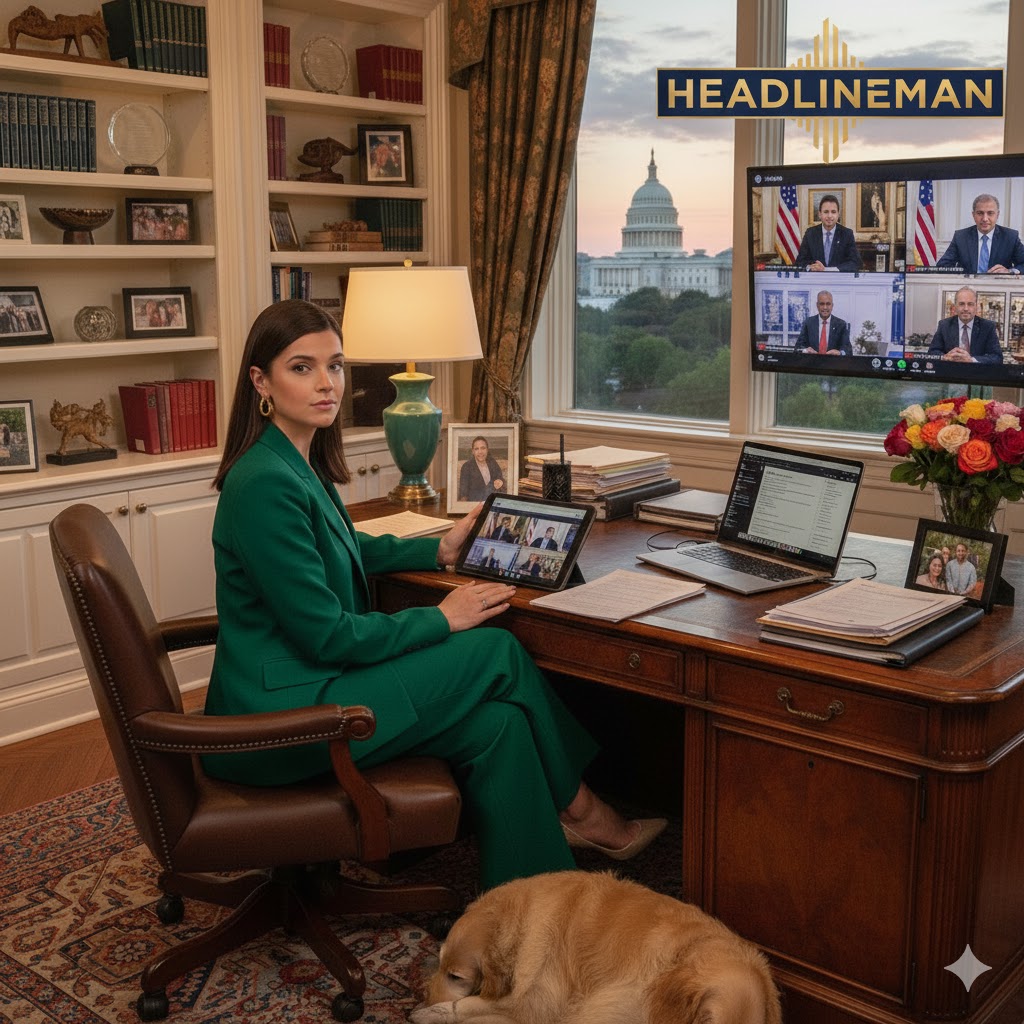 Julie Tsirkin reporting on Capitol Hill for NBC News in 2025, showcasing her professional journalism skills