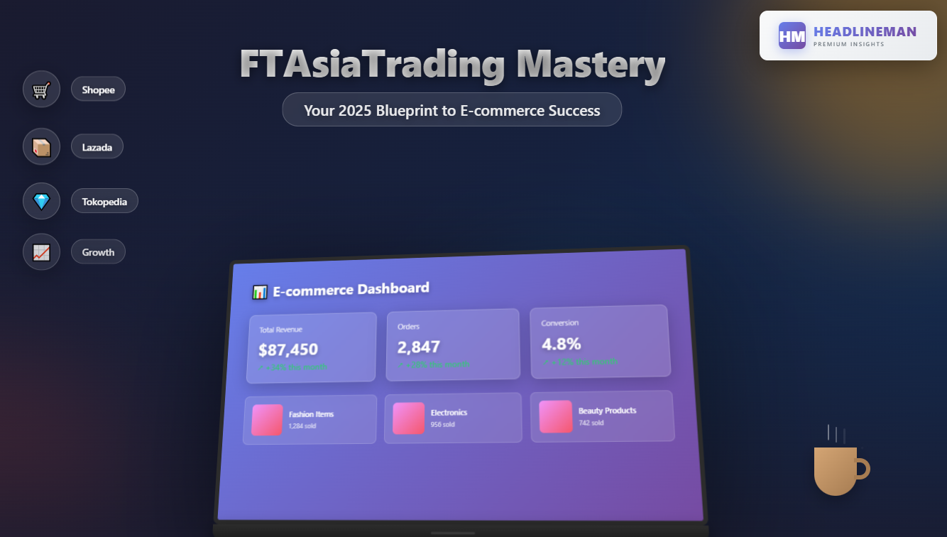 ftasiatrading ecommerce tips: Asian e-commerce success strategies including platform optimization and marketing tactics explained by Headlineman experts