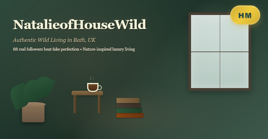 NatalieofHouseWild Bath UK lifestyle creator authentic home decor plants natural living Headlineman.co.uk