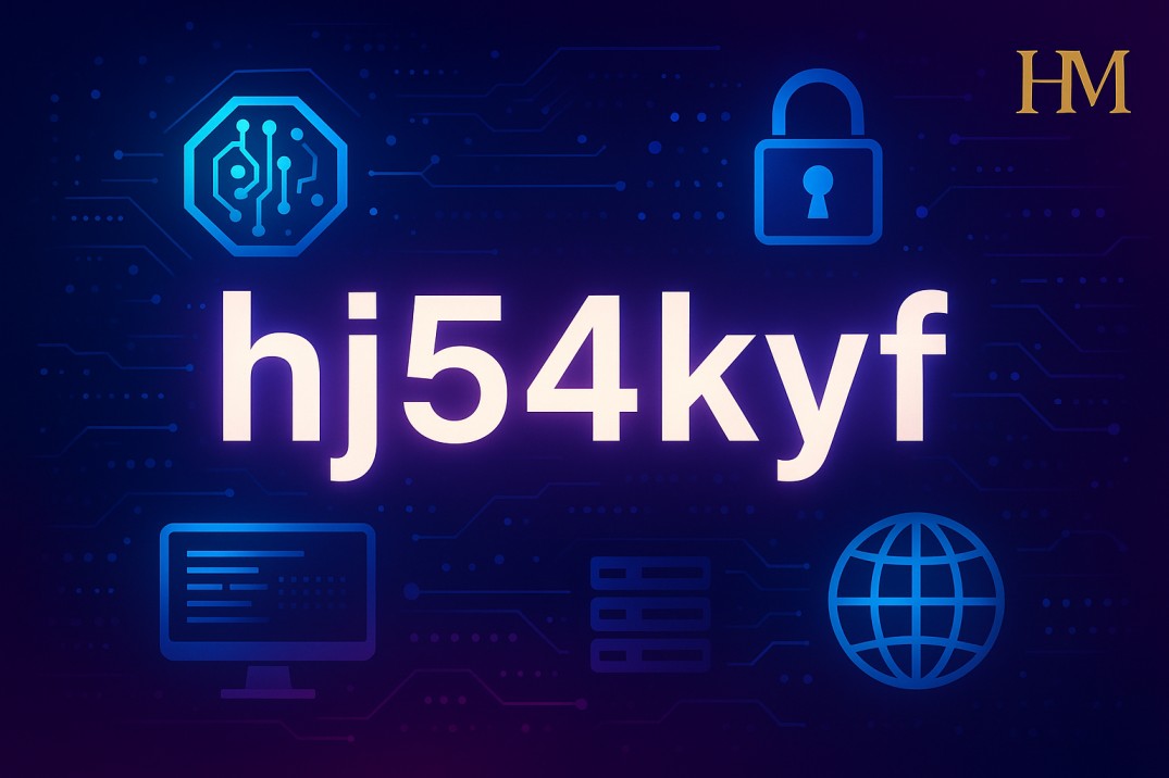 Illustration of hj54kyf, a unique UK digital code ensuring secure identification - Headlineman.co.uk