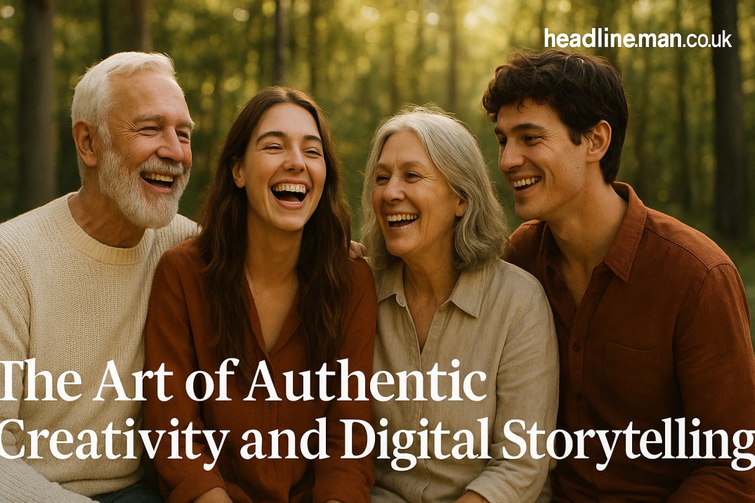 Happy diverse group of people enjoying nature and creative activities, reflecting authenticity and community like natalieofhousewild