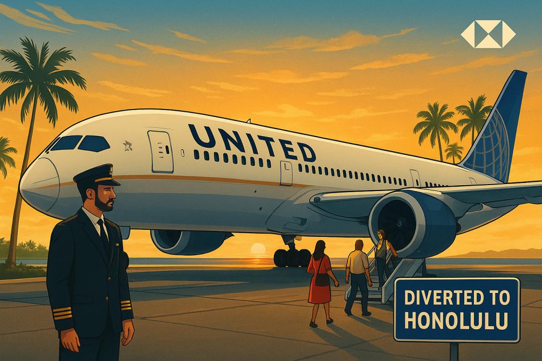 United Christchurch SFO diverted Honolulu flight with passengers and crew aboard Boeing 787 – Headlineman.co.uk