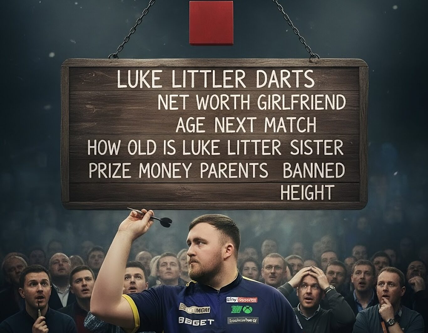 Luke Littler darts profile at 18, height 5'6½, net worth £2–6M featured on Headlineman.co.uk