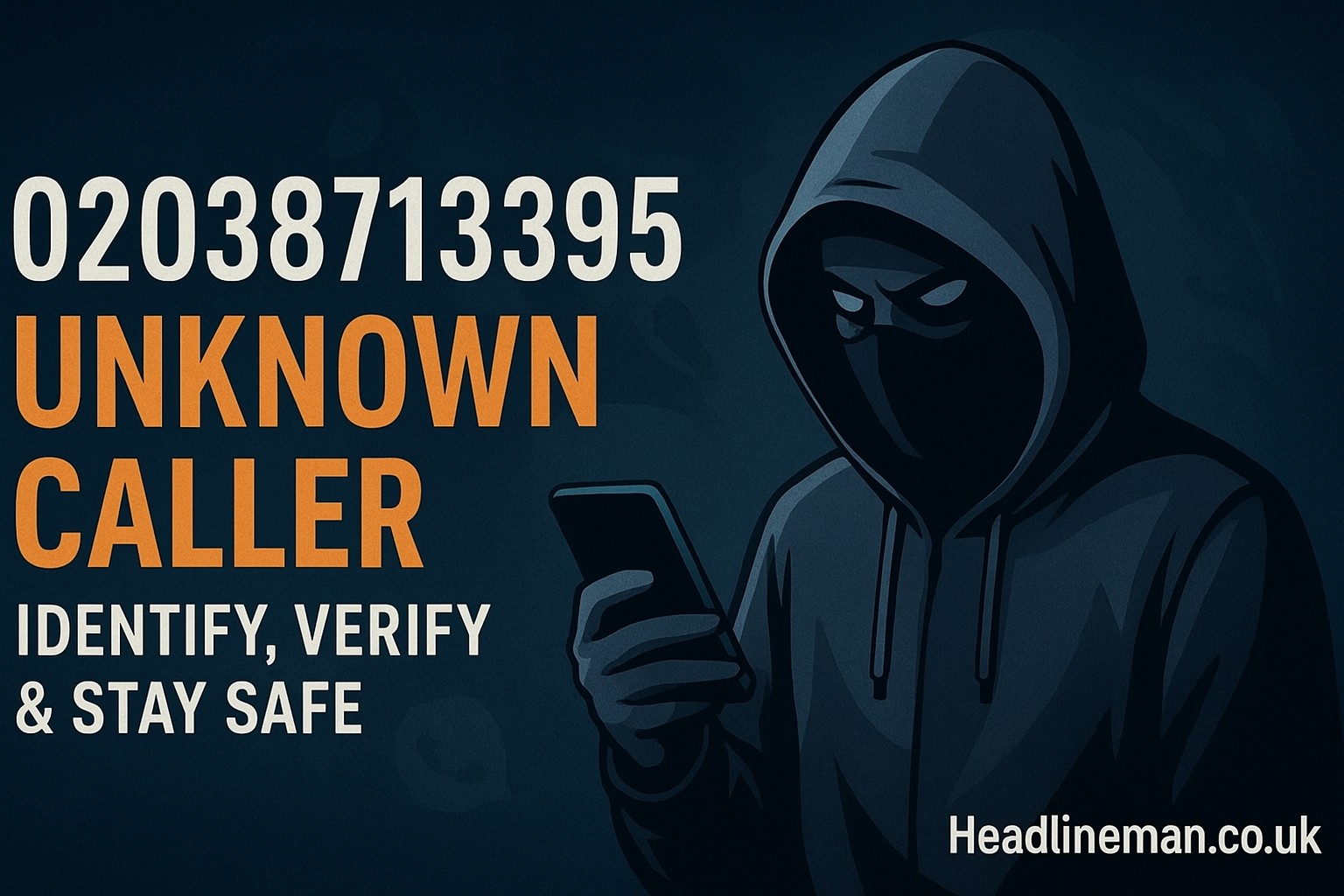 02038713395 caller details and safety guide by Headlineman.co.uk