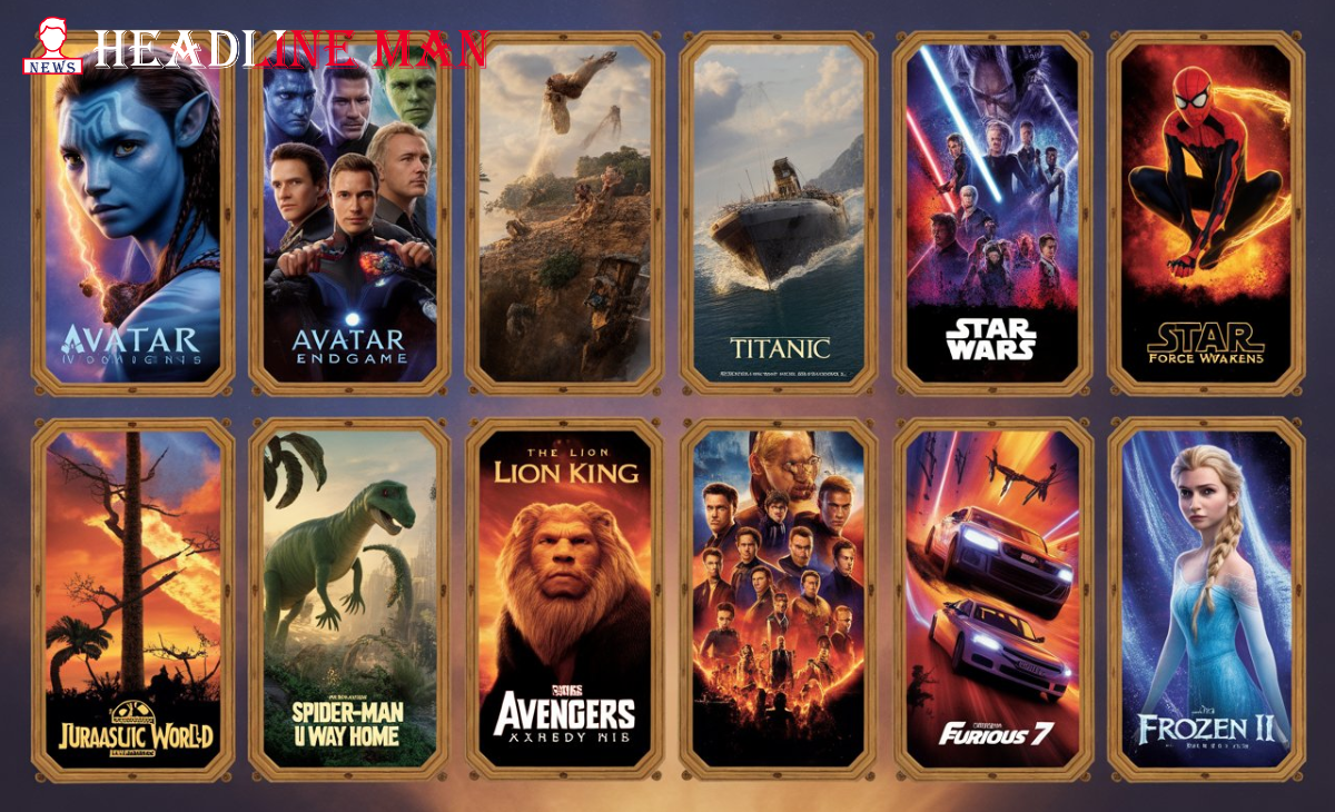 Top 10 Most Popular Movies of All Time featuring Avatar, Avengers: Endgame, Titanic, and other blockbuster hits