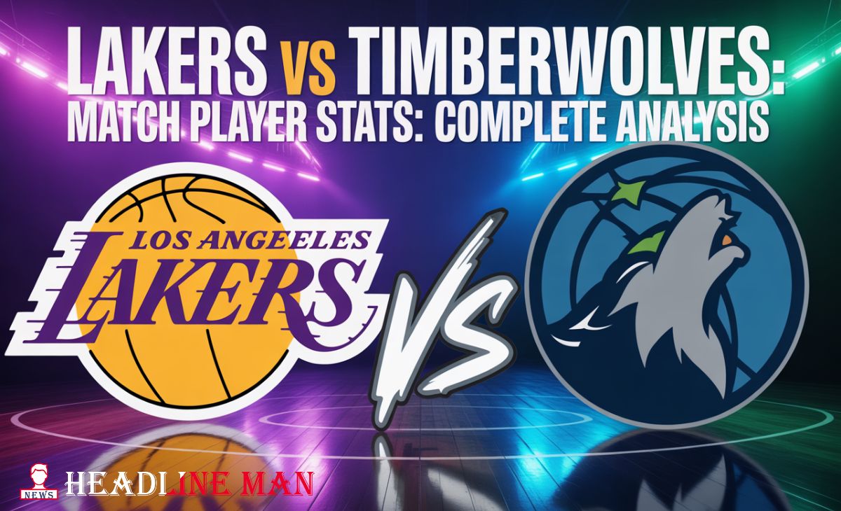 Lakers vs Timberwolves match player stats showdown with LeBron James and Anthony Edwards playoff basketball action Headlineman